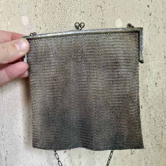 Original Sterling Vintage Chainmail Evening Bag - Picture 7 of 8